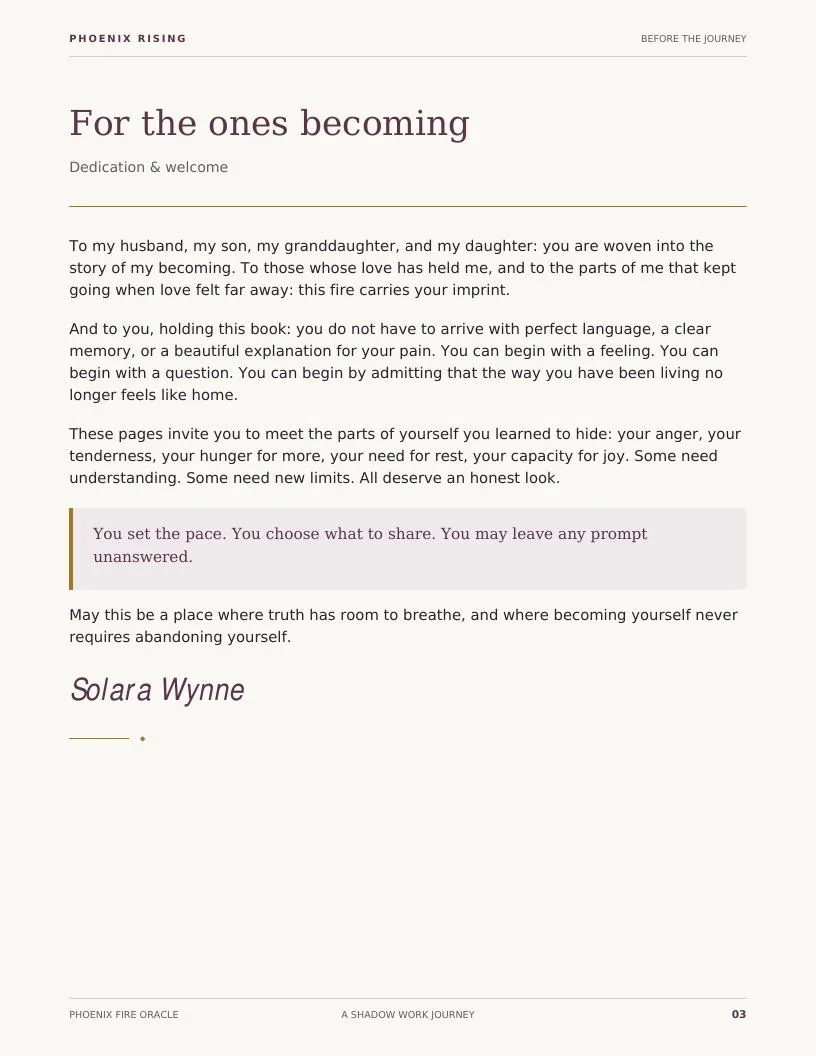Phoenix Rising interior guided page